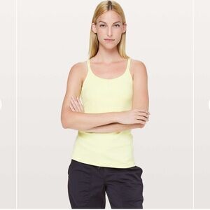 Lululemon Free to be Tank *Nulu Lemon Ice - size 12